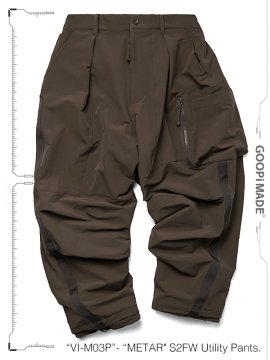 <strong>GOOPiMADE</strong>“VI-M03P“- “METAR“ S2FW Utility Pants<br>BROWN