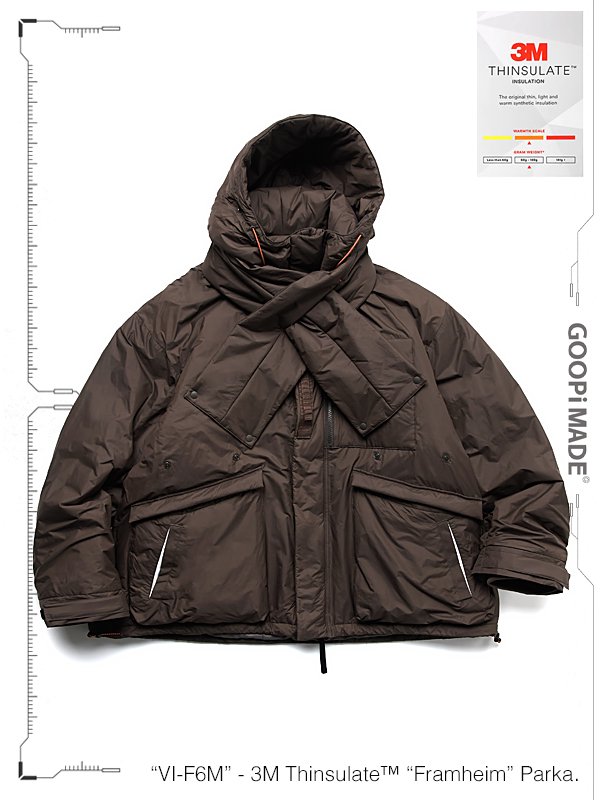 GOOPiMADE - “VI-F6M“ 3M Thinsulate™ “Framheim“ Parka - SHINKIROU1.0