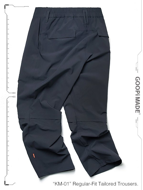 GOOPiMADE - “KM-01“ Regular-Fit Tailored Trousers - SHINKIROU1.0