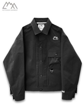 <strong>CMF OUTDOOR GARMENT</strong>“C506 COEXIST“ 3-Layered Trucker Jacket <br>BLACK