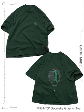 <strong>GOOPiMADE</strong>R301-TG Geometry Graphic Tee<br>DARK GREEN