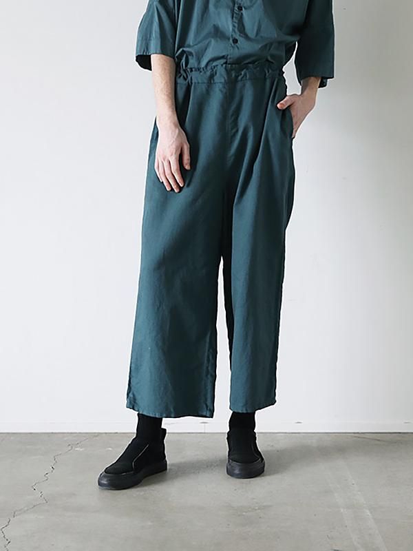 新品 VU 22SS ヴウ easy pants シルク ワイド デニム パンツ-