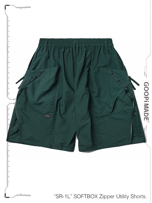 GOOPiMADE - グーピーメイド - “SR-1L“ SOFTBOX Zipper Utility Shorts