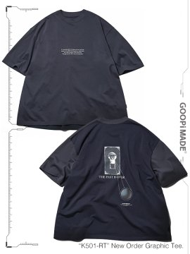 <strong>GOOPiMADE</strong>“K501-RT“ New Order Graphic Tee<br>MARINE