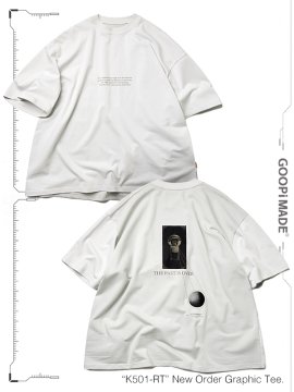 <strong>GOOPiMADE</strong>“K501-RT“ New Order Graphic Tee<br>ASH WHITE
