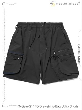 <strong>GOOPiMADE x master piece</strong>“MGear-S1“ 4D Drawstring-Bag Utility Shorts<br>BLACK