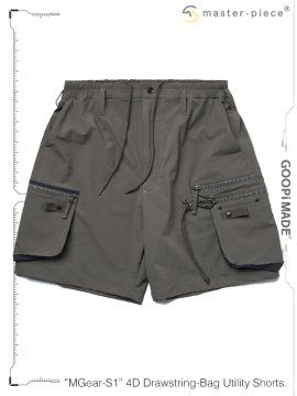 <strong>GOOPiMADE x master piece</strong>“MGear-S1“ 4D Drawstring-Bag Utility Shorts<br>SAND