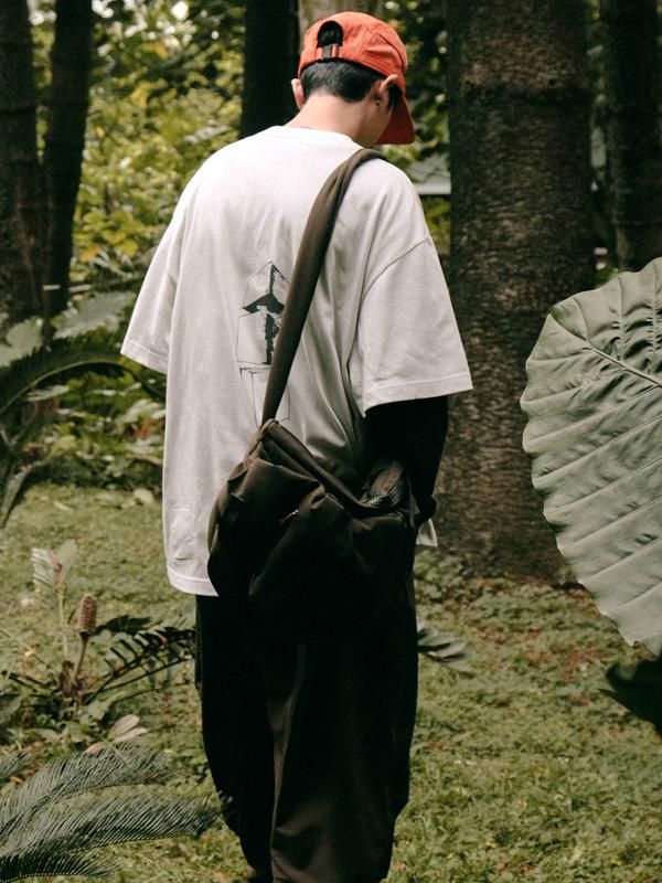 GOOPiMADE - “SG-F7” - Schematic Drawstring Shoulder Bag