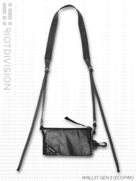 <strong>RIOTDIVISION</strong>WALLET with STRAP GEN3 ECOPAK<br>GLOSS BLACK