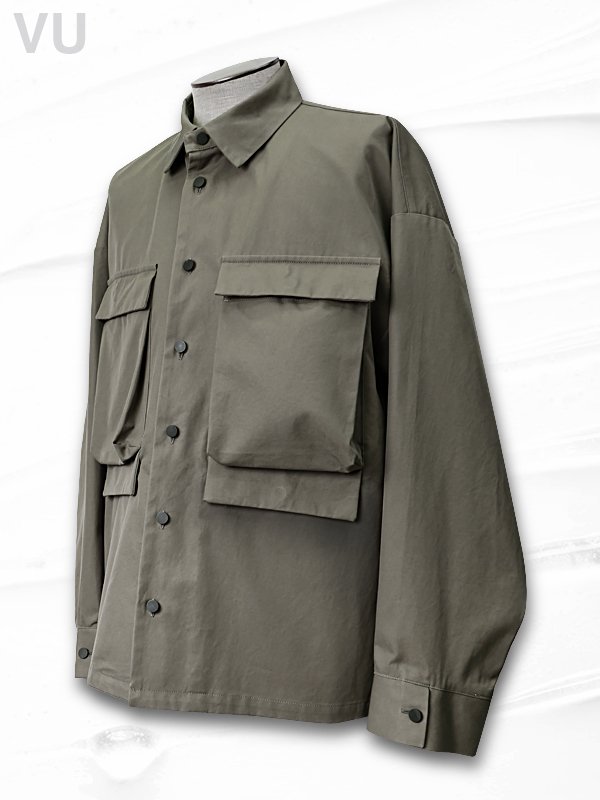 VU - ヴウ - Flight Shirt Jacket “Finx Cotton” - フライト シャツ ジャケット “フィンクスコットン” -  SHINKIROU1.0