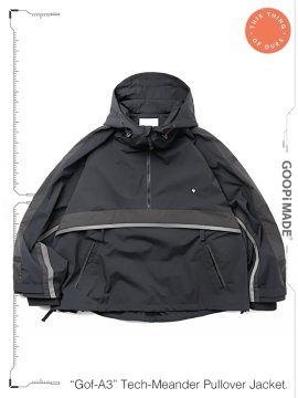 <strong>GOOPiMADE x This Thing Of Ours</strong>Gof-A3 Tech-Meander Pullover Jacket<br>BLACK