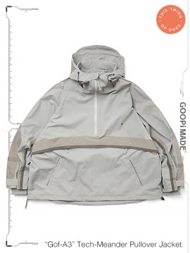 <strong>GOOPiMADE x This Thing Of Ours</strong>“Gof-A3“ Tech-Meander Pullover Jacket<br>L-GRAY