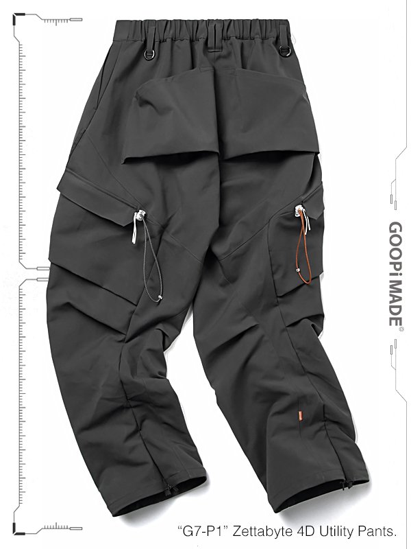 GOOPiMADE - ”G7-P1” Zettabyte 4D Utility Pants - SHINKIROU1.0