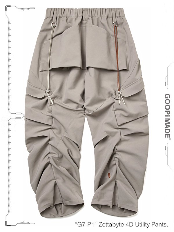 GOOPiMADE - ”G7-P1” Zettabyte 4D Utility Pants - SHINKIROU1.0