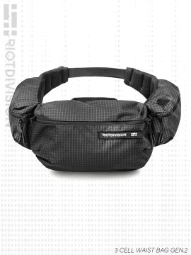 <strong>RIOTDIVISION</strong>3 CELL WAIST BAG GEN.2<br>GRAPHITE BLACK