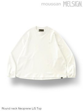 <strong>MELSIGN x mouggan</strong>Round neck Neoprene L/S Top<br>OFF WHITE