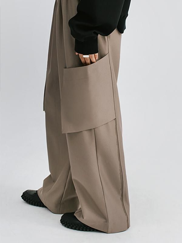 MELSIGN x mouggan - Elastic Wide-leg Suit Trousers