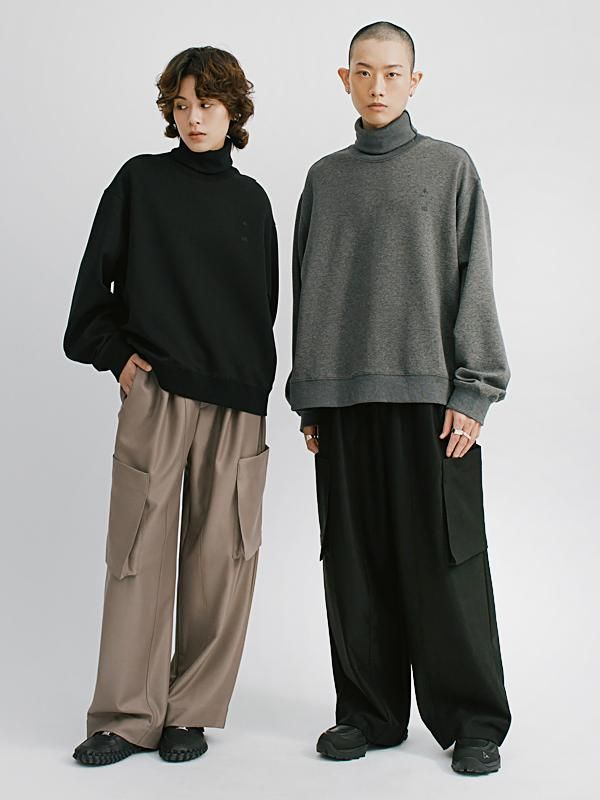 MELSIGN x mouggan - Elastic Wide-leg Suit Trousers