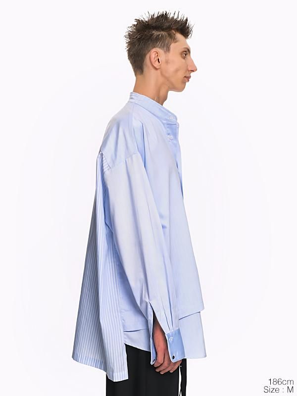 rokh DOUBLE LAYERED SHIRTS 長袖シャツ　完売品番 rokh（ロク）の「rokh DOUBLE LAYERED CROPPED BLOUSE R0CA274