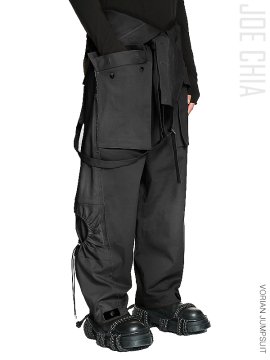 <strong>JOE CHIA</strong>VORIAN JUMPSUIT w/Circle point<br>BLACK