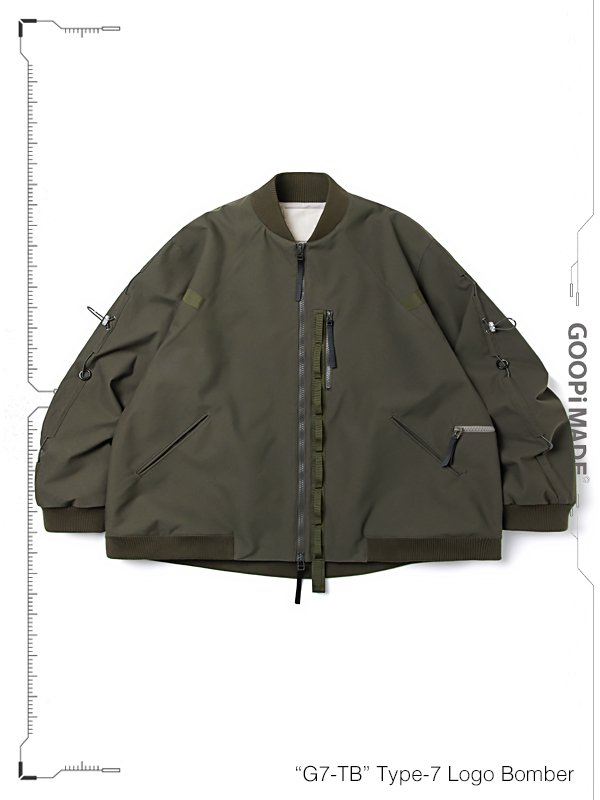 GOOPiMADE - “G7-TB” Type-7 Logo Bomber - SHINKIROU1.0