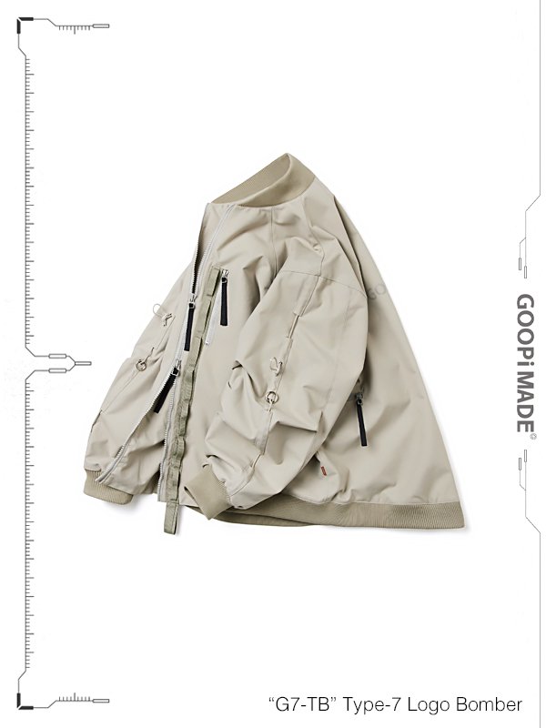 GOOPiMADE - “G7-TB” Type-7 Logo Bomber - SHINKIROU1.0