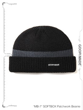 <strong>GOOPiMADE</strong>MB-7 SOFTBOX Patchwork Beanie<br>BLACK