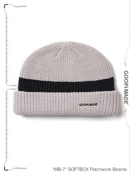 <strong>GOOPiMADE</strong>MB-7 SOFTBOX Patchwork Beanie<br>BEIGE