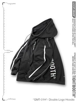 <strong>GOOPiMADE x TIGHTBOOTH</strong>GMT-01H Double Logo Hoodie<br>SHADOW