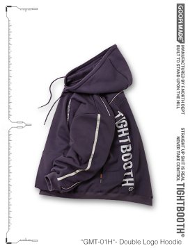 <strong>GOOPiMADE x TIGHTBOOTH</strong>“GMT-01H” Double Logo Hoodie<br>PURPLE