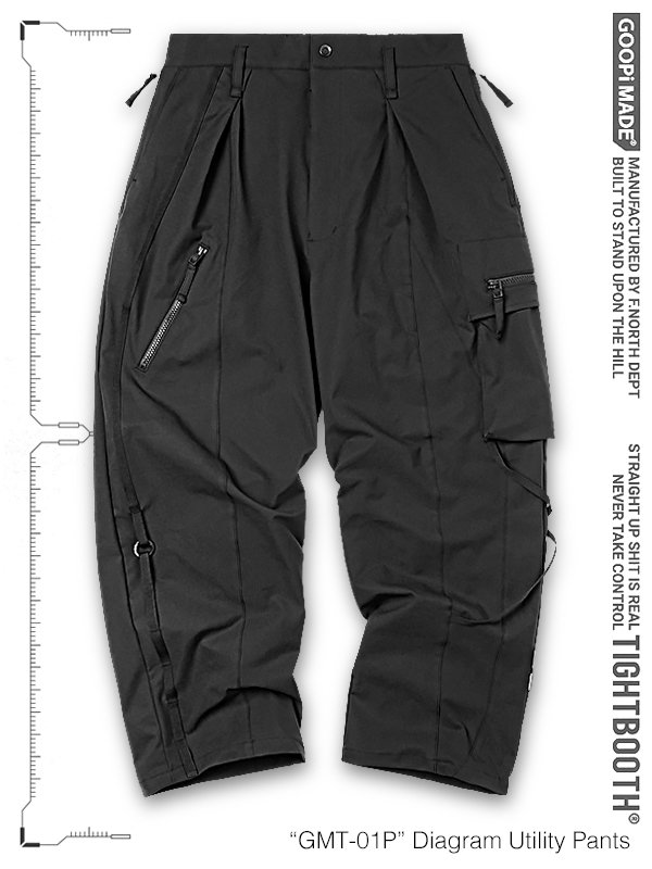 GOOPiMADE - “GMT-01P“ Diagram Utility Pants - SHINKIROU1.0