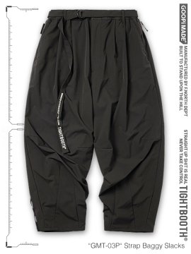 <strong>GOOPiMADE x TIGHTBOOTH</strong>GMT-03P Strap Baggy Slacks<br>SHADOW