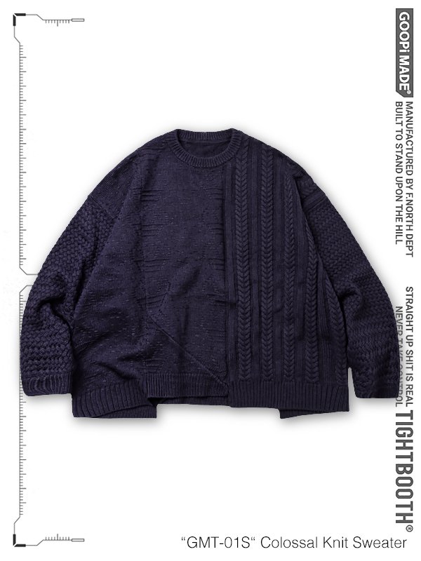 GOOPiMADE - “GMT-01S“ Colossal Knit Sweater- SHINKIROU1.0