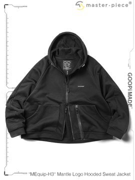 <strong>GOOPiMADE x master piece</strong>“MEquip-H3“ Mantle Logo Hooded Sweat Jacket<br>BLACK