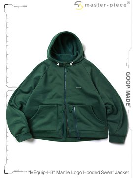 <strong>GOOPiMADE x master piece</strong>“MEquip-H3“ Mantle Logo Hooded Sweat Jacket<br>GREEN