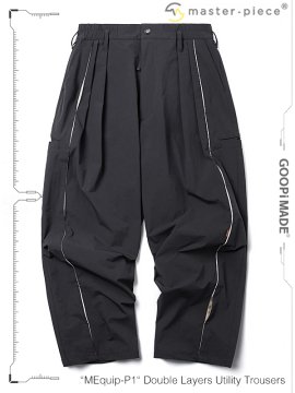 <strong>GOOPiMADE x master piece</strong>“MEquip-P1“ Double Layers Utility Trousers<br>BLACK