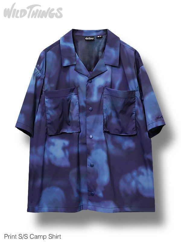 WILD THINGS - Print S/S Camp Shirt - プリントショートスリーブキャンプシャツ - SHINKIROU1.0