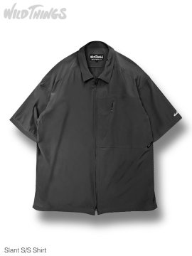 <strong>WILD THINGS</strong>Slant S/S Shirt<br>BLACK 