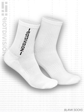 <strong>RIOTDIVISION</strong>Blank Socks<br>WHITE
