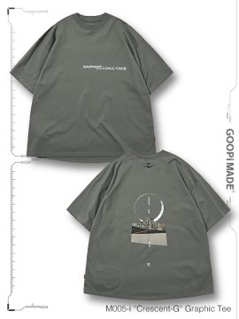 <strong>GOOPiMADE</strong>M005-i Crescent-G Graphic Tee<br>GRAY