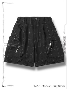 <strong>GOOPiMADE</strong>MZ-O1 M-Form Utility Shorts<br>SHADOW (Windowpane) 