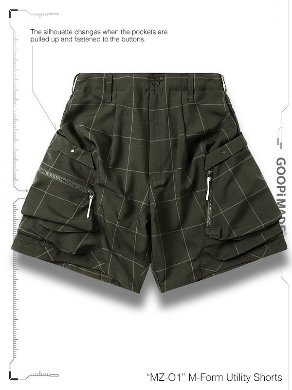 GOOPiMADE - グーピーメイド - “MZ-O1” M-Form Utility Shorts - SHINKIROU