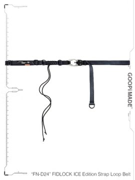 <strong>GOOPiMADE</strong>FN-D24 FIDLOCK ICE Edition Strap Loop Belt<br>D-GRAY/CEMENT