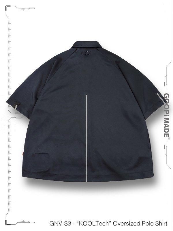 GOOPi MADE Oversized Polo Shirt Bathyal