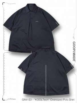<strong>GOOPiMADE</strong>GNV-S3 - KOOLTech Oversized Polo Shirt  <br>BATHYAL