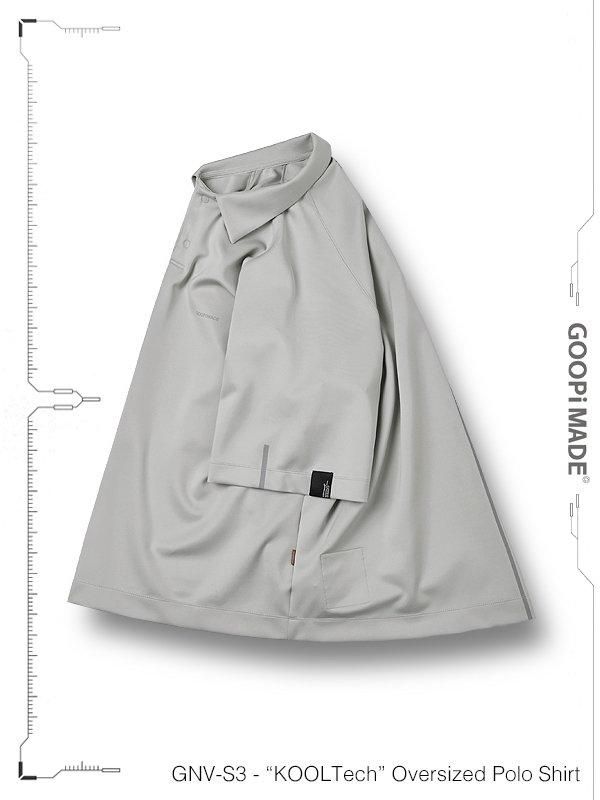 GOOPiMADE - GNV-S3 - “KOOLTech” Oversized Polo Shirt
