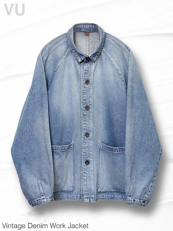 Union wear work jacket ホワイトデニム　38サイズ UNIONWEAR】WORK JACKET 001D(505516423) | トラディショナル