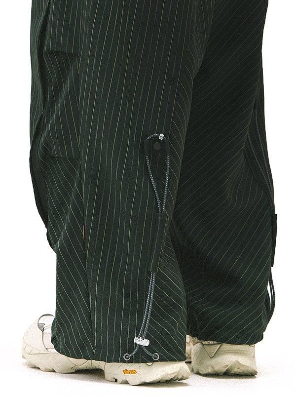 GOOPiMADE Men's ® “TR-P0” SOFTBOX Striped Trousers in Shadow