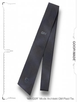 <strong>GOOPiMADE</strong>MA-GSR Mode Architekt GM Plaid Tie<br>BLACK