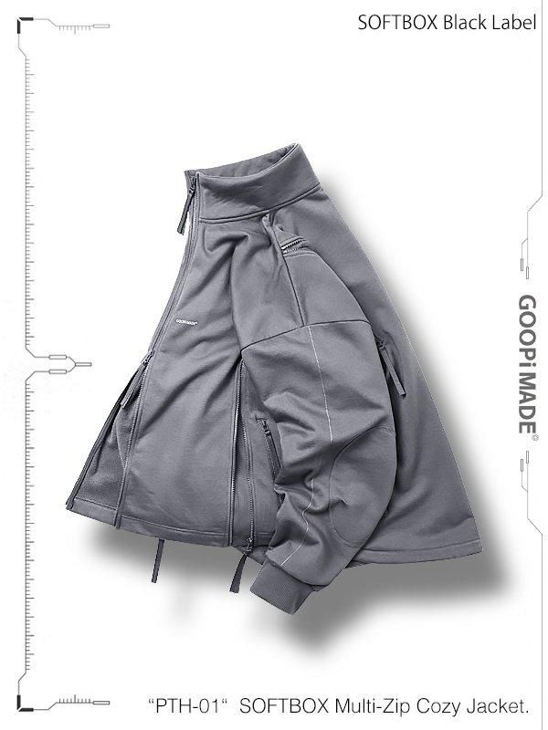 GOOPiMADE - “PTH-01“ SOFTBOX Multi-Zip Cozy Jacket - SHINKIROU1.0